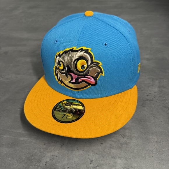 New Era Other - Lansing Lugnuts Hat New Era‎ Cap 7 1/4 Aqua Orange Copa de la Diversion 59FIFTY